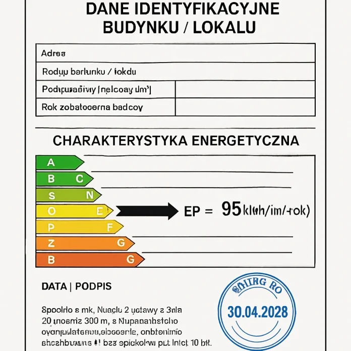 Jaki jest okres ważności świadectwa energetycznego?